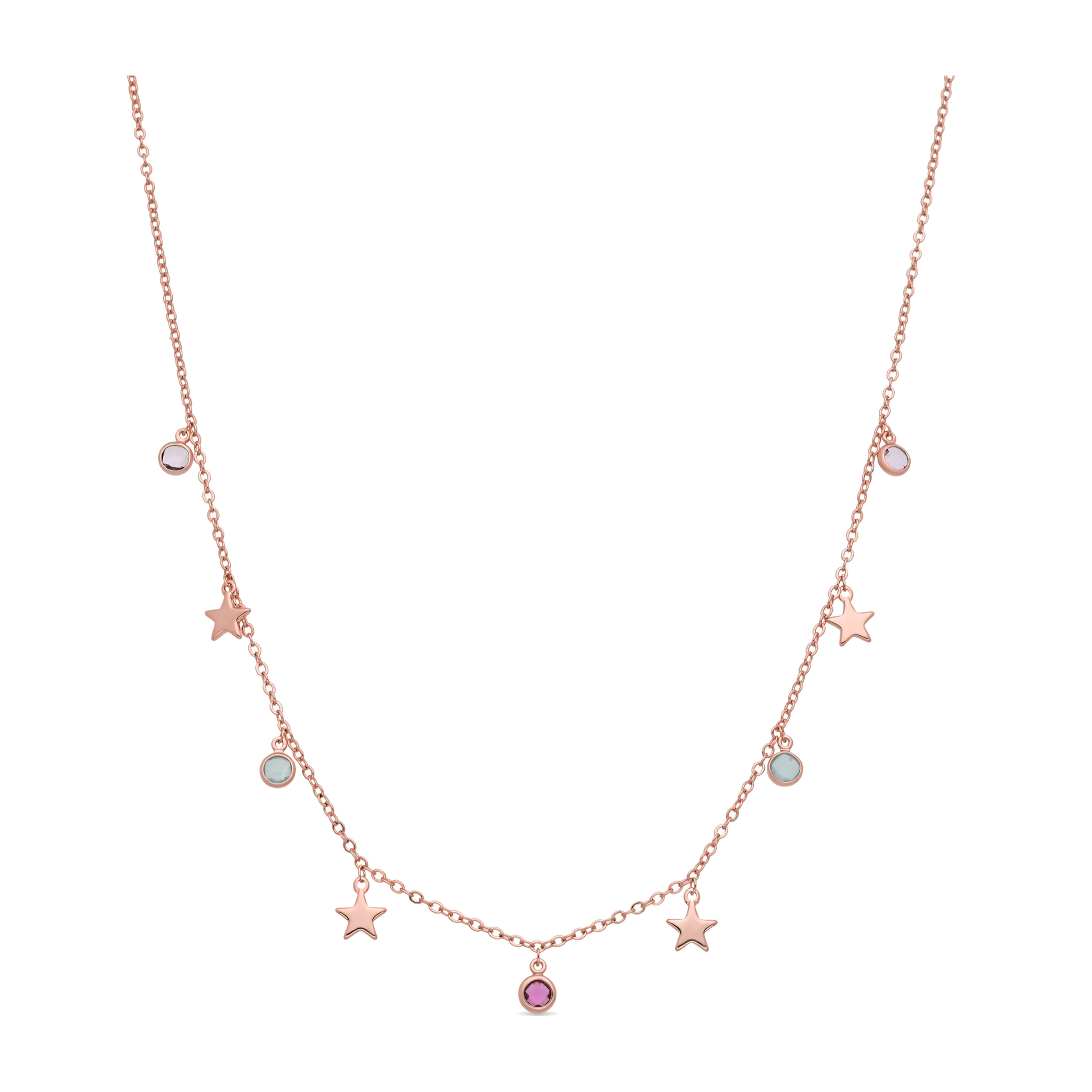 Collar Naru acabado oro rosa 18k