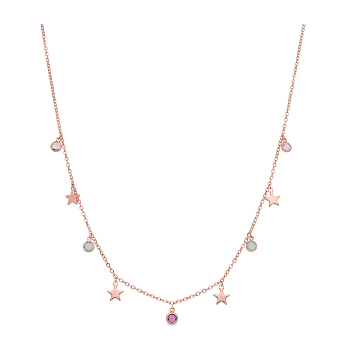 Collar Naru acabado oro rosa 18k