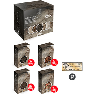 Pack 3 Poivres d'origine et 1 mélange exclusif Multipack Poivres Premium