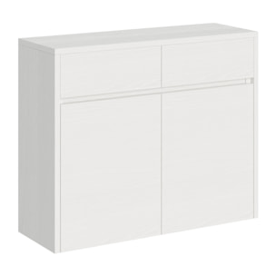 Panche inferiore e superiore allungabili 26x72/300 cm Evolve Bianco Frassino allunghe interne