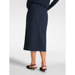 Elena Mirò - Gonna tubino in punto Milano - Blu