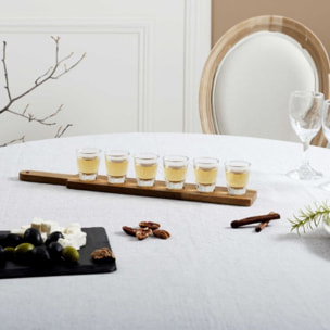 Verre COOK CONCEPT Shooter 6pcs support acacia M8