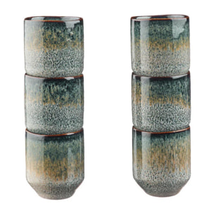 Tasse GENESIS 8cl - 6 pièces - Terre