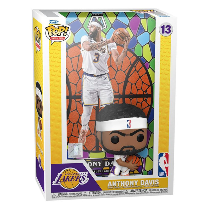 Nba Los Angeles Lakers Pop! Trading Cards Vinile Figura Anthony Davies 9 Cm Funko