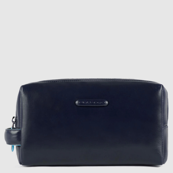 Piquadro Beauty case in pelle a due scomparti