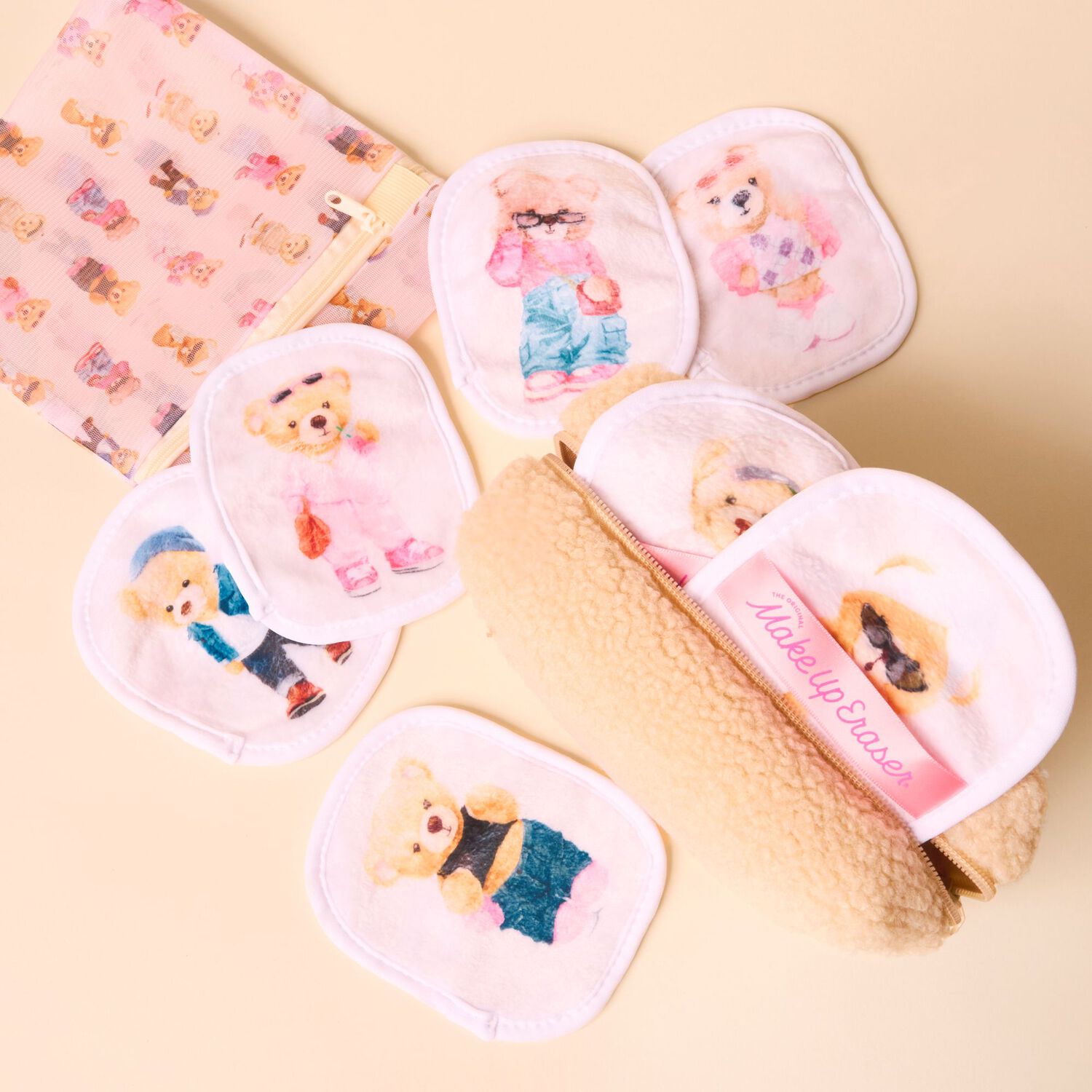 Teddy Bear - 7-Day Set - Serviette Démaquillante Réutilisable x7