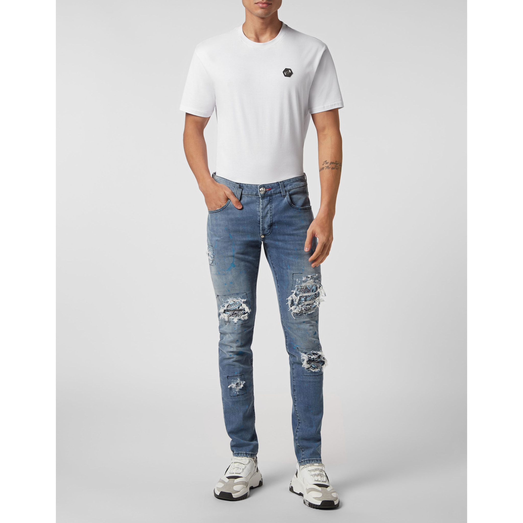 PHILIPP PLEIN Vaqueros de corte recto