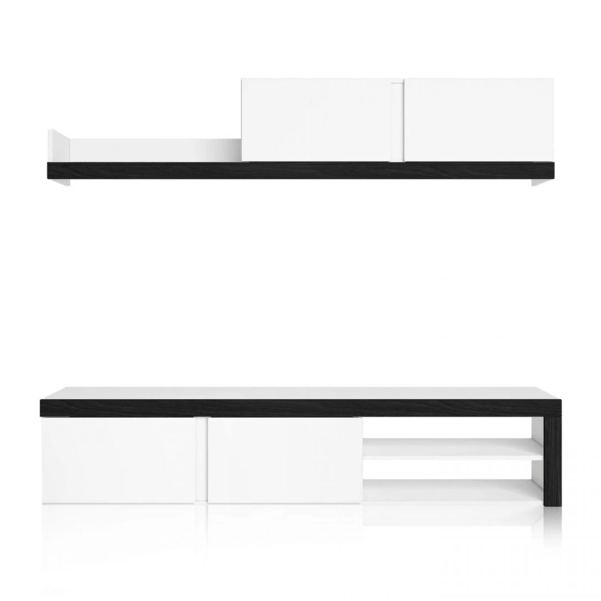 Salón Axis 180 Blanco - Ceniza