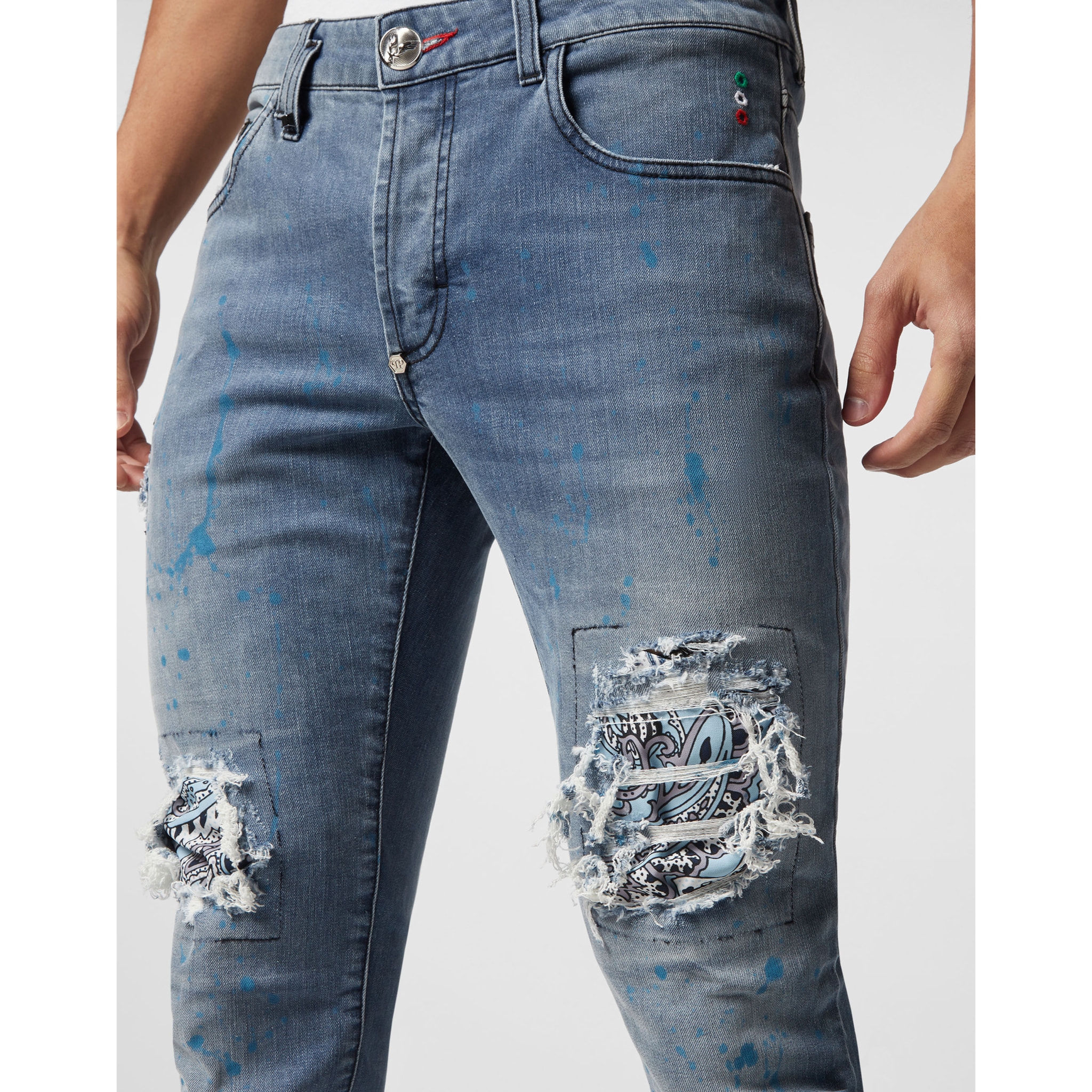 PHILIPP PLEIN Vaqueros de corte recto