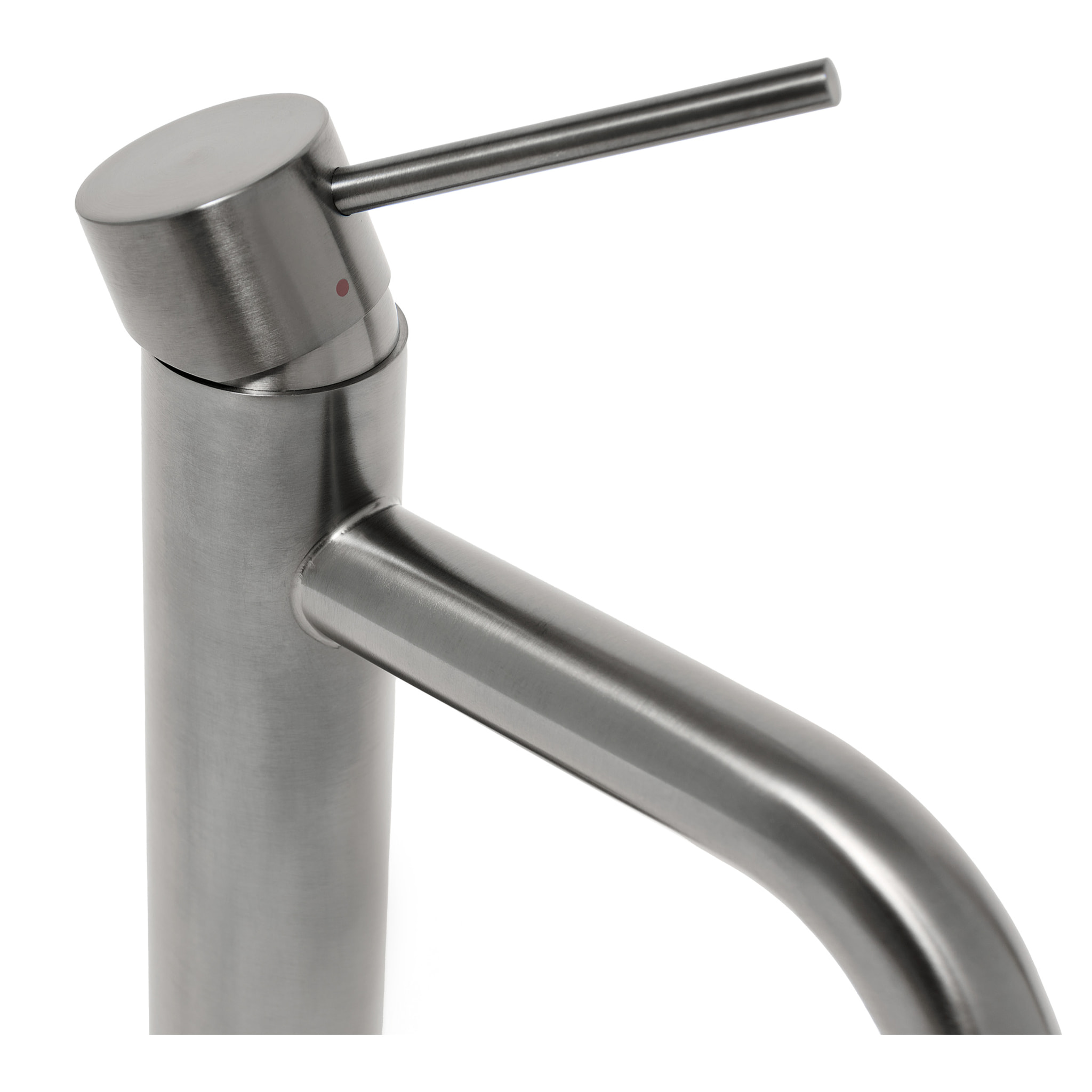 Aurum mitigeur de lavabo 16,5 cm, à levier, sans vidage, gun métal brossé (SATBAUR271BGM)