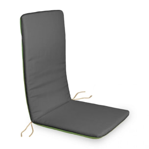 Cojín reversible de sillón Verde - Gris