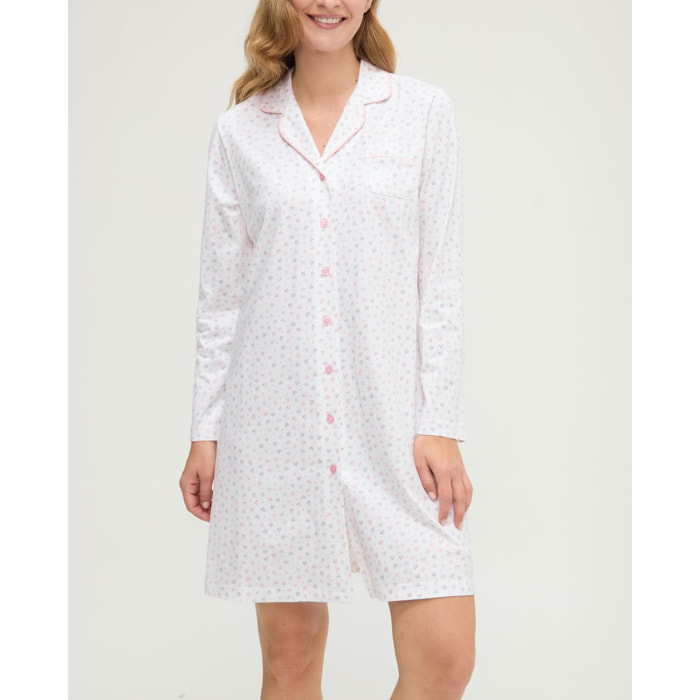 Camisón mujer con estampado de flores