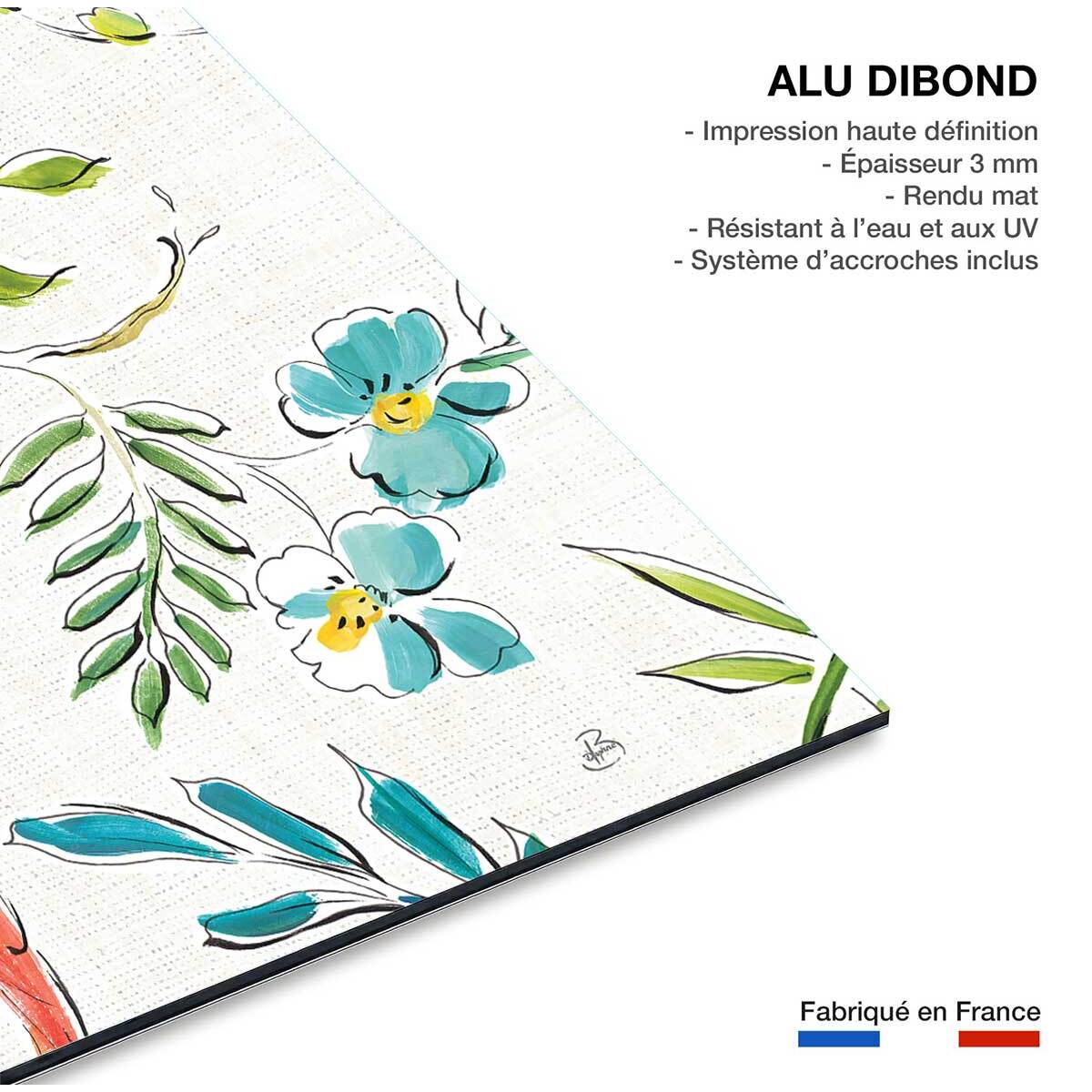 Tableau Hibiscus, orchidée et cie Tableau alu Dibond