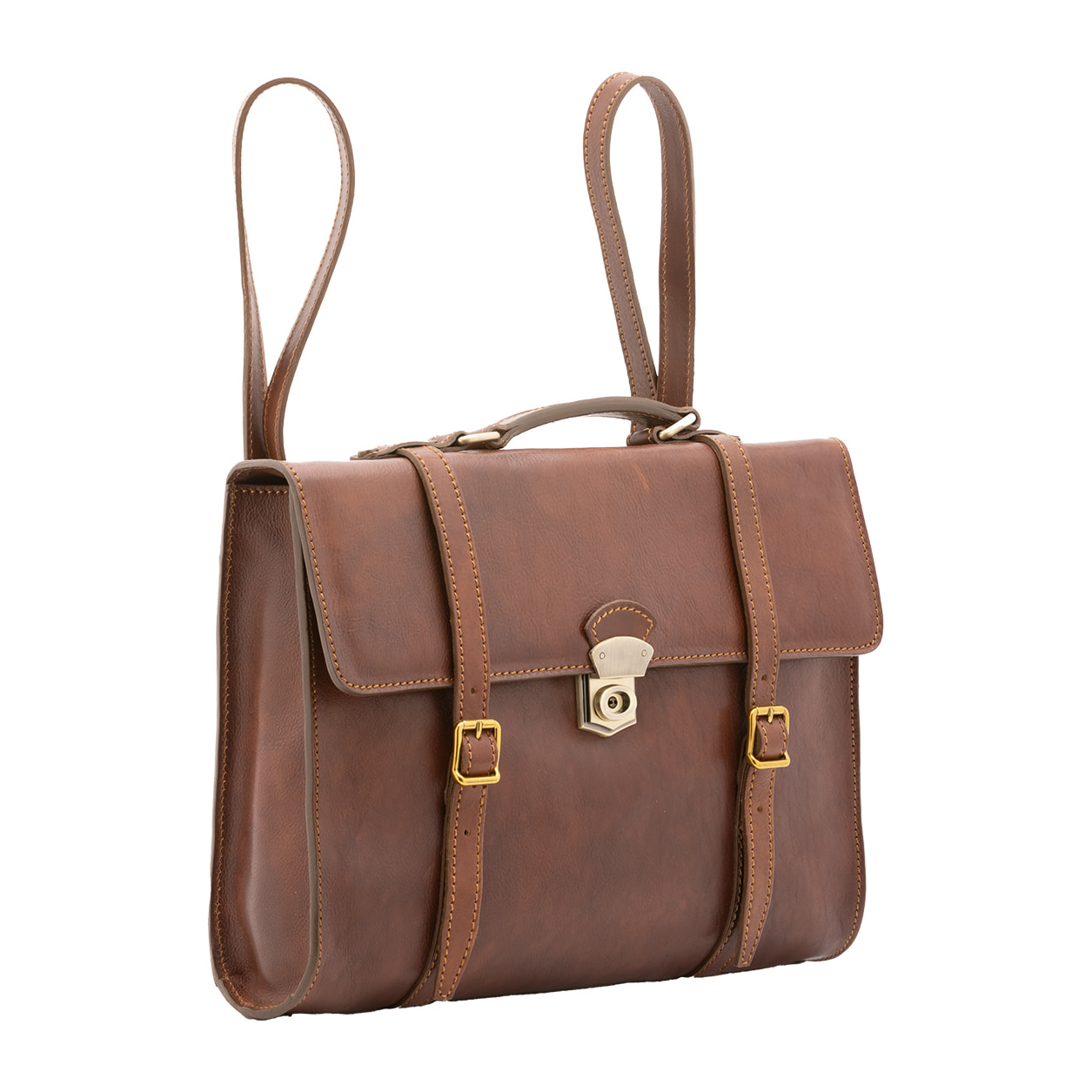 Zaino  unisex In Vera pelle Made in Italy 37x28x9 cm