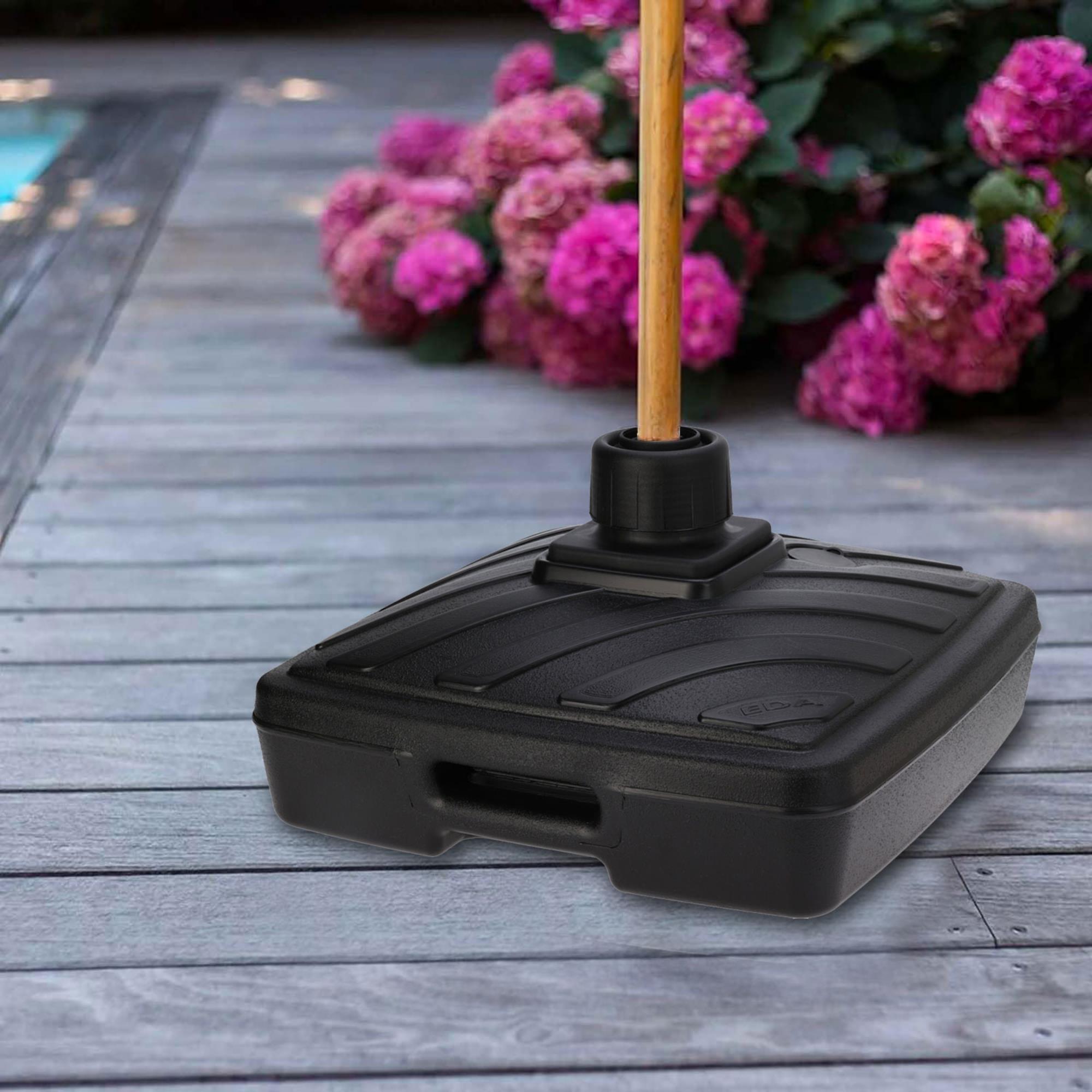 Well home soporte para sombrilla cuadrado capacidad de 40l