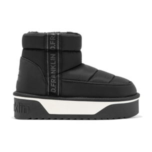 D.Franklin Botas de Mujer con Forro Interior de Pelo Nordic V.2 Low Bomb en Negro