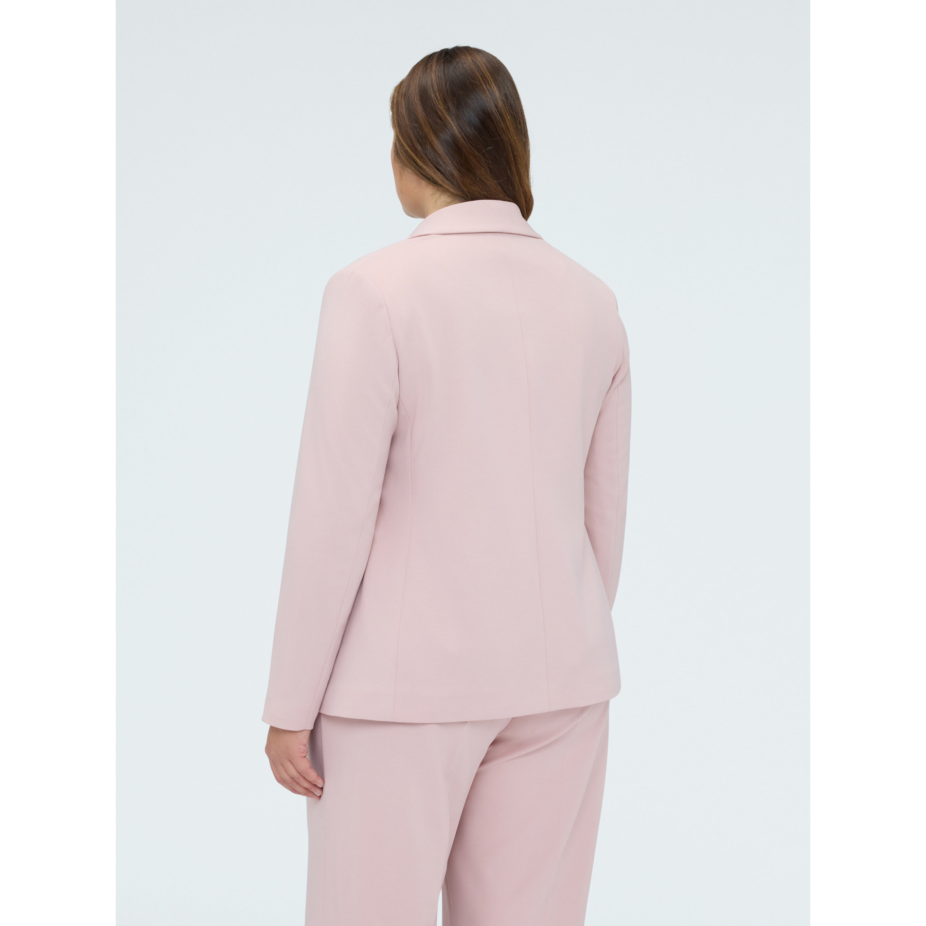 Fiorella Rubino - Blazer fitted in tessuto stretch - Rosa