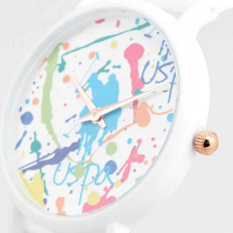 Orologio U.S. Polo Assn. In silicone bianco