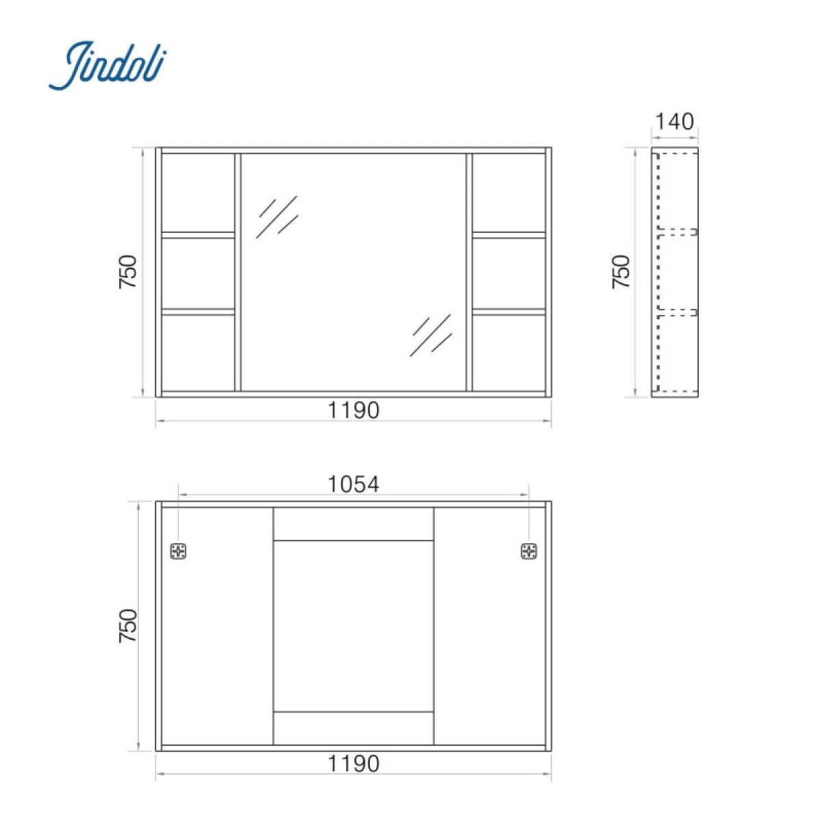 Ensemble meuble de salle de bain 120 cm Aquanoma