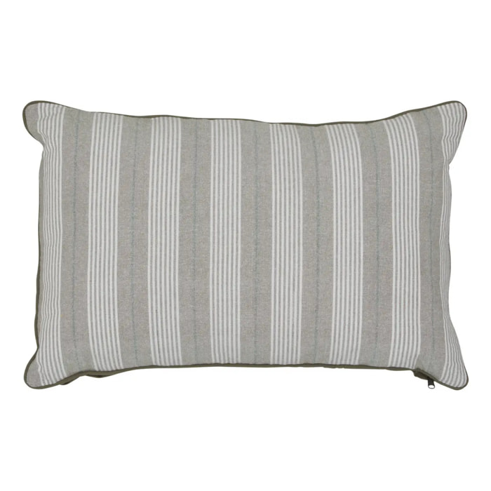 Coussin Groove 58x38cm rayé vert