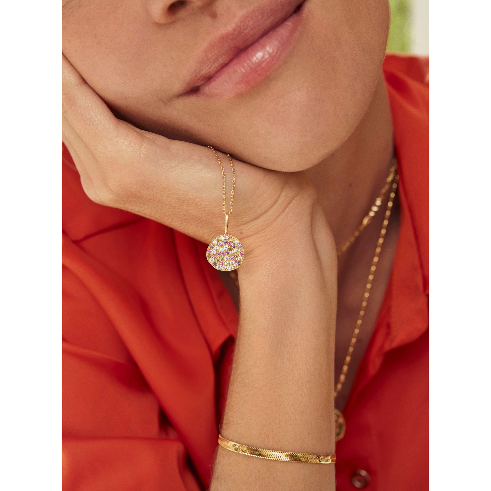 Charm Stellar Colors Plata Baño Oro