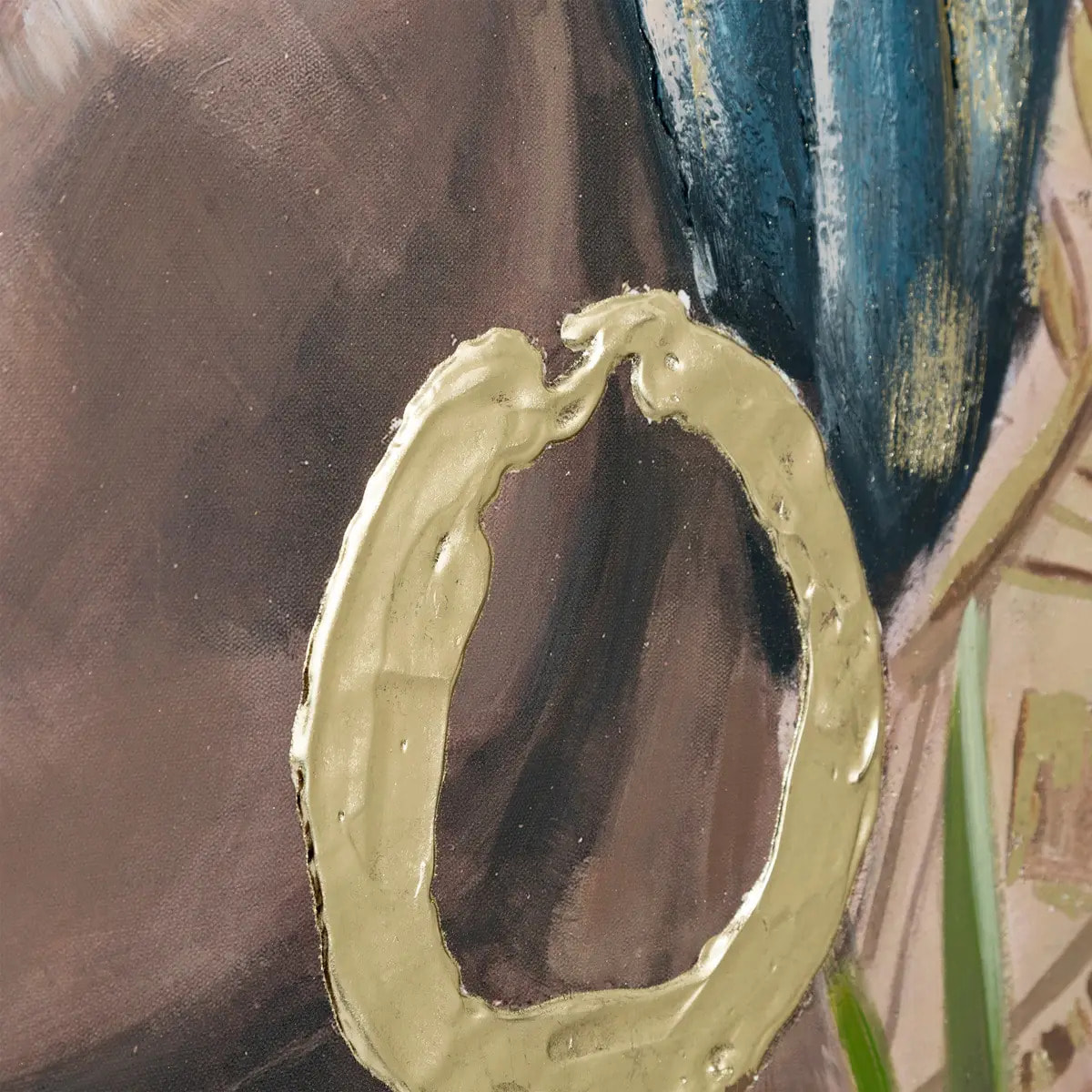 Toile peinte encadrée "Macarena" marron 122x92cm