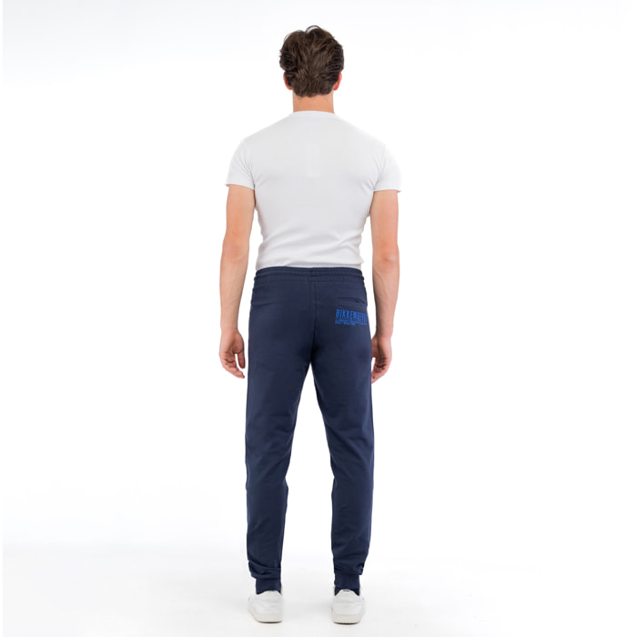 BIKKEMBERGS pantalone uomo dress blue