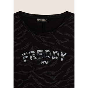 T-shirt Stampata con Logo FREDDY 1976