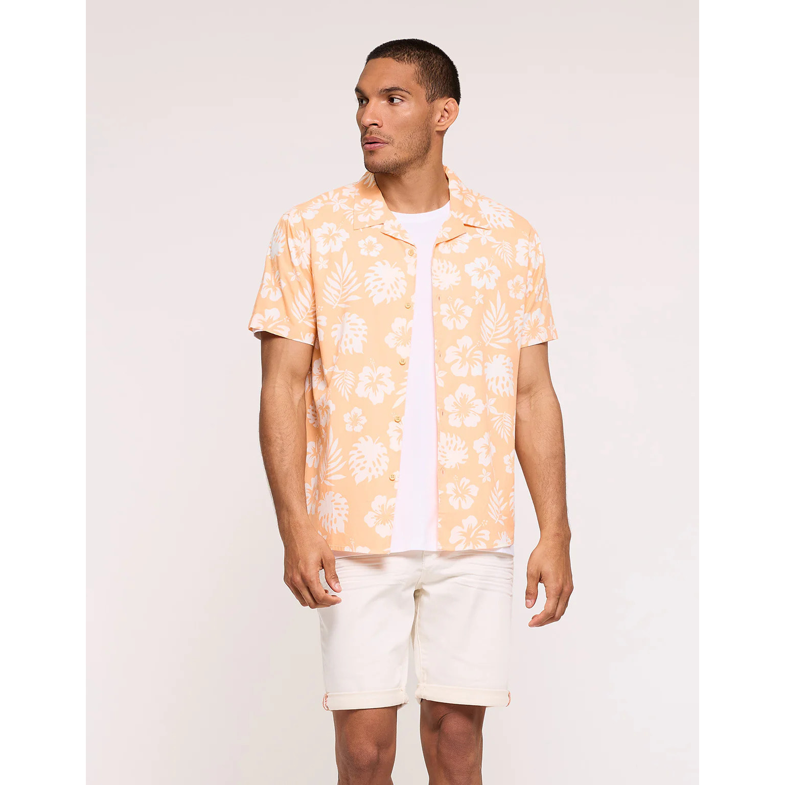 Camisa Manga Corta Naranja - Hollis
