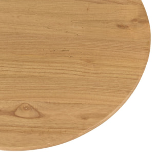 AMY - Table basse ronde 90cm en bois de mindi AMY