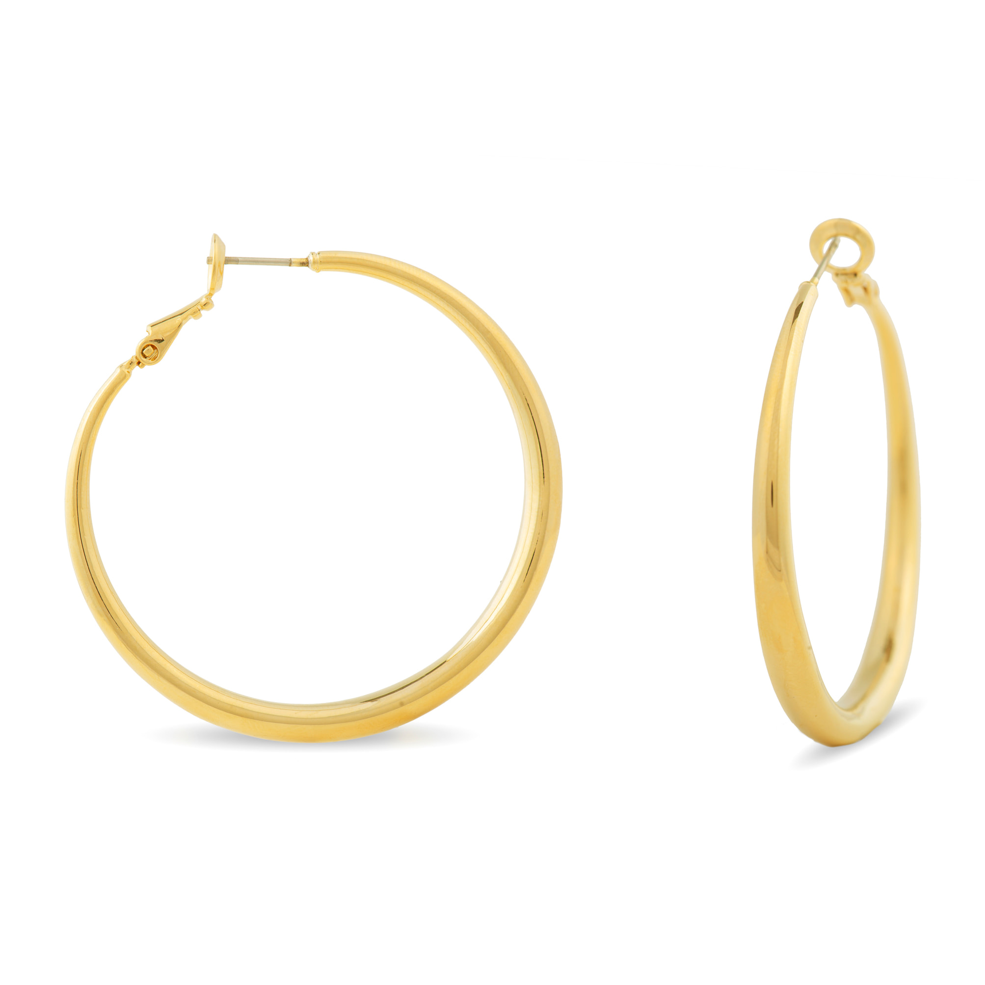 Pendientes de 41mm de diámetro acabado oro amarillo de 18K