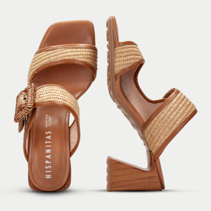 Sandalia Destalonada Miami Cuero 5 cm