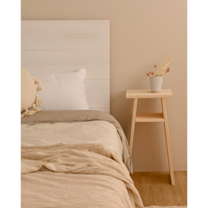 Table basse en bois massif ton naturel 60x20cm Hauteur: 60 Longueur: 30 Largeur: 20