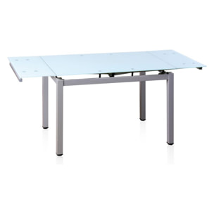 Mesa de cocina extensible Chef Gris - Blanco