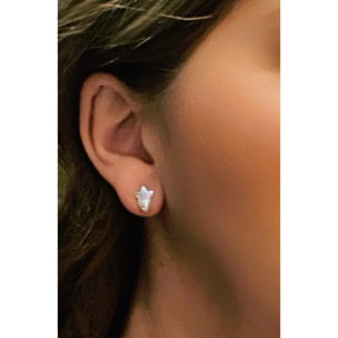 Pack de pendientes estrella mini en plata 10µ y dorado