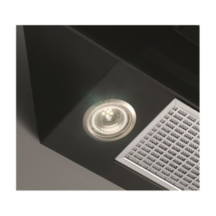 Hotte décorative murale inclinée FABER STEELMAX 800 NOIR/INOX