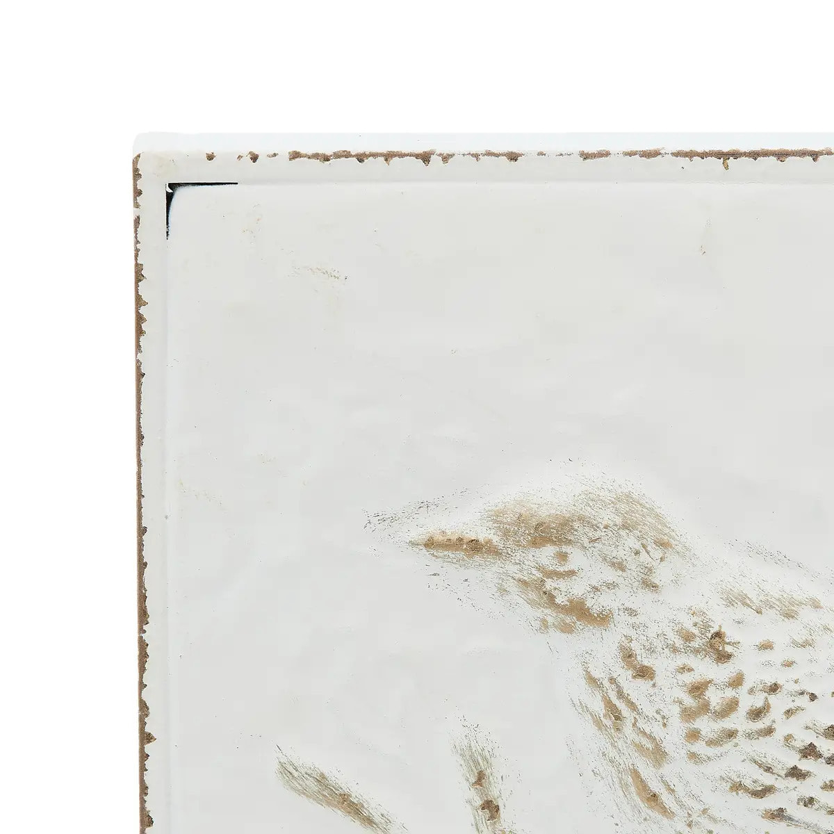 Décoration murale Varo oiseau 26x26m blanc