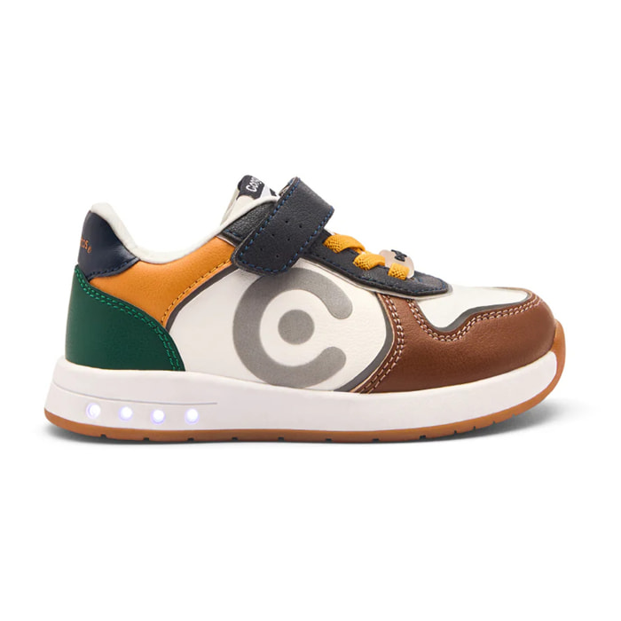 Sneakers luminose per bambini, design ecologico