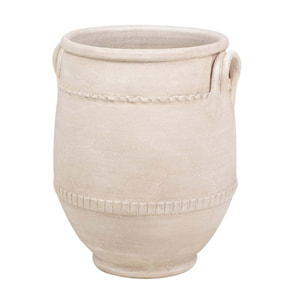 Florero Ceramica Beige 40x40x50 Cm