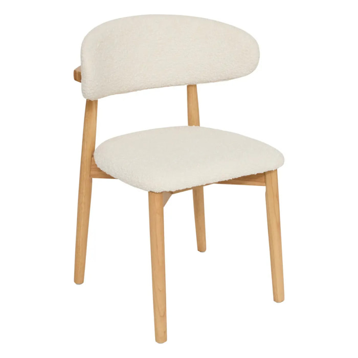 Lot de 2 chaises "Sari" blanc