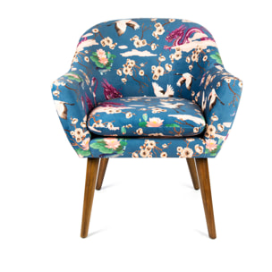 Poltrona Excelsa Fuji in poliestere e multistrato 70,5x65x83 cm multicolore