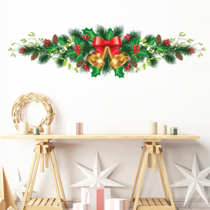 Sticker Noël gui de noël - Autocollants stickers adhésifs noël - décoration fêtes