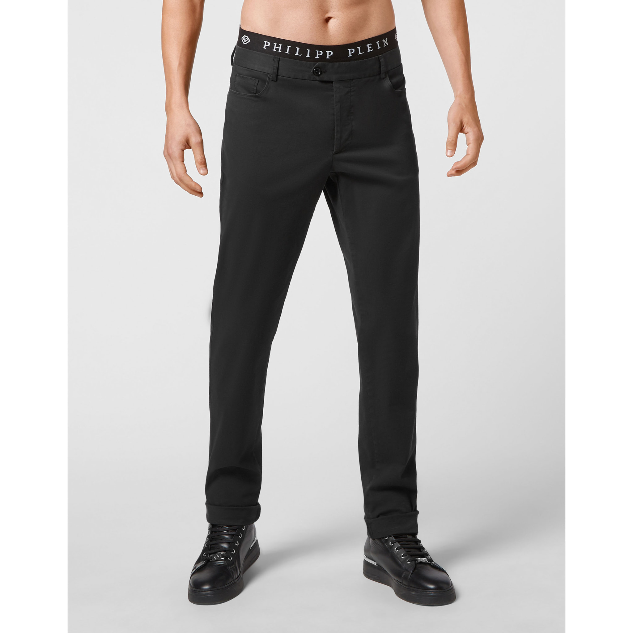 PHILIPP PLEIN Trousers Chinos fit ICONIC PLEIN
