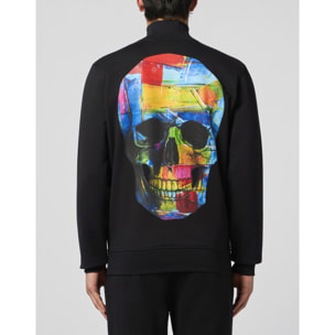 PHILIPP PLEIN Tracksuit Jacket Painted Skull
