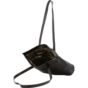 Borsa a spalla  da donna In Vera pelle Made in Italy 27x38,5x10 cm