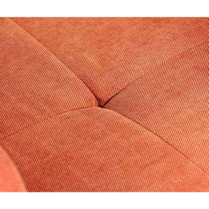 Poltroncina da camera in tessuto arancio - Max