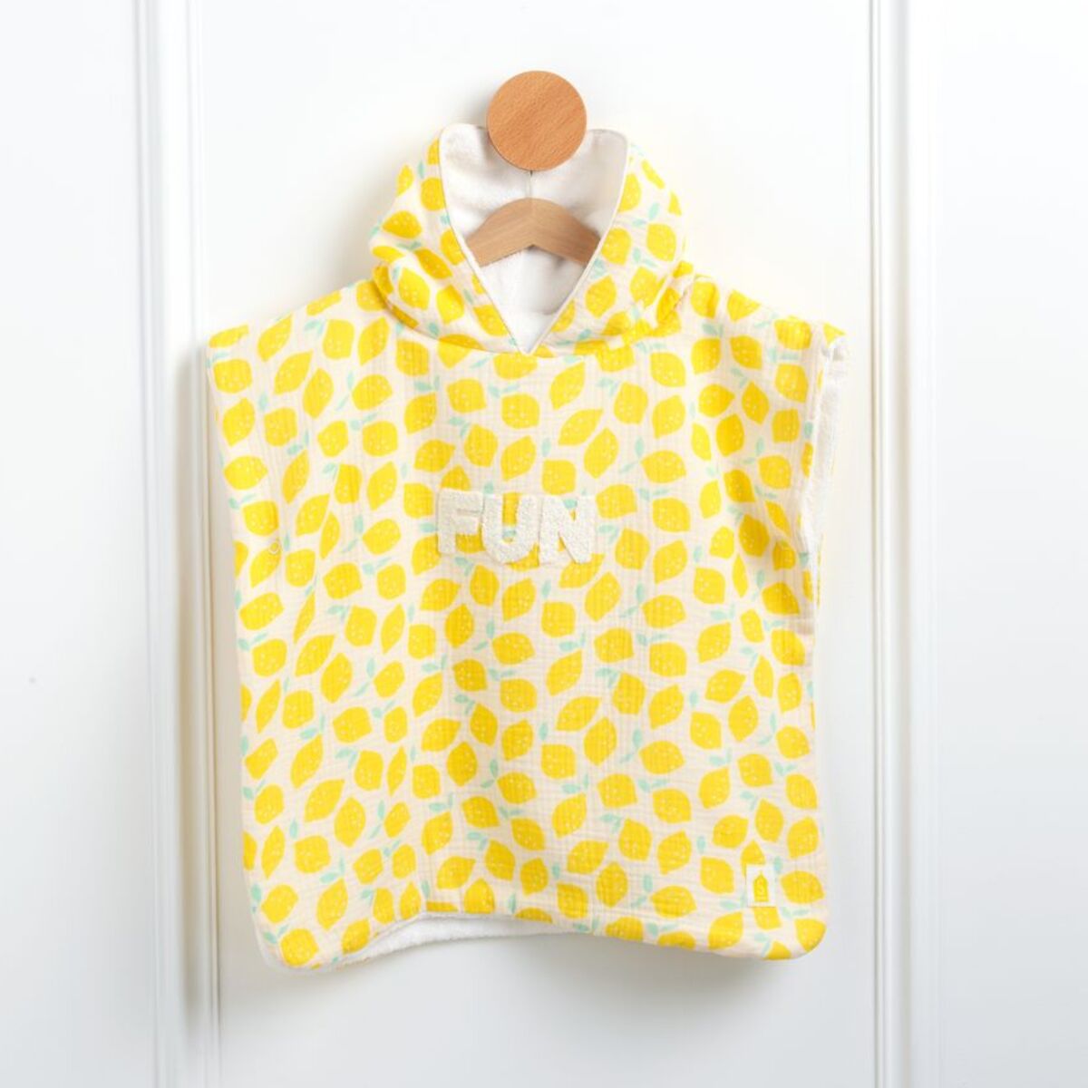 Poncho de bain bébé en coton
