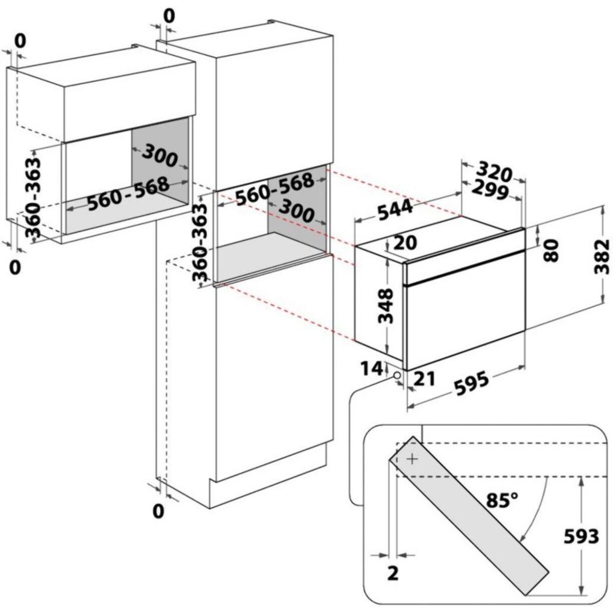 Micro ondes encastrable WHIRLPOOL WM22574BXF