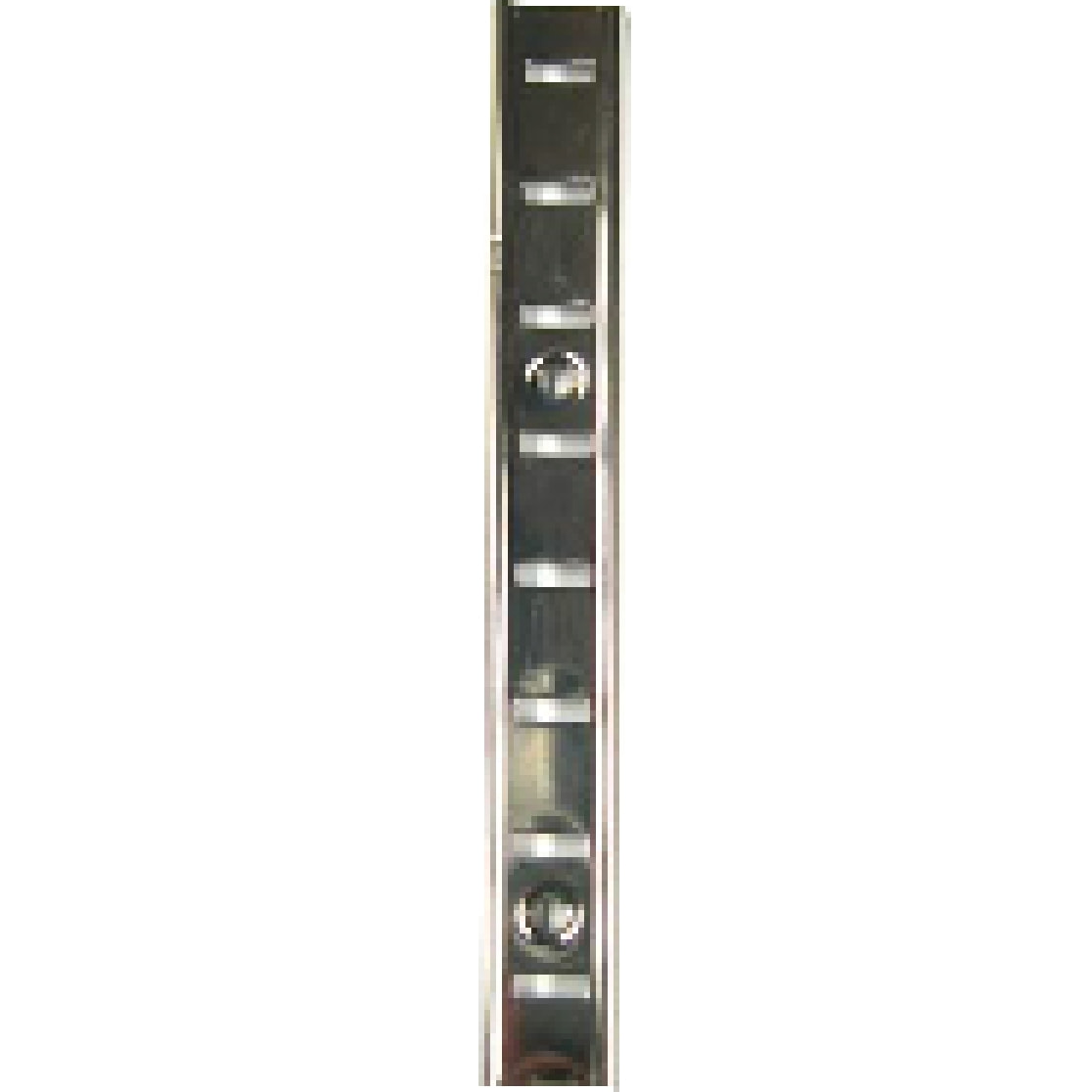 Crémaillère MONIN SAS - Acier nickelé - Larg.16 mm - Barre de 2 mL - 270700