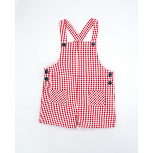 PETO CUADRO VICHY ROJO